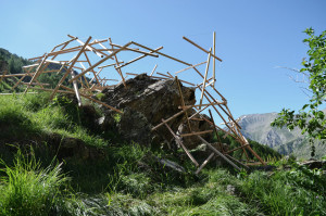 sculpture tenségrité land art Hautes-Alpes